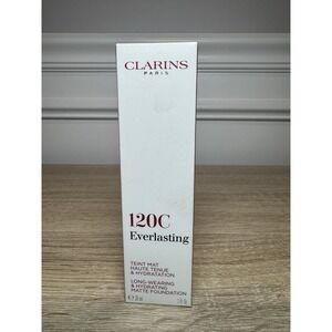 Clarins Everlasting Full Coverage‎ Long Wearing & Hydrating Matte 120C  30ml